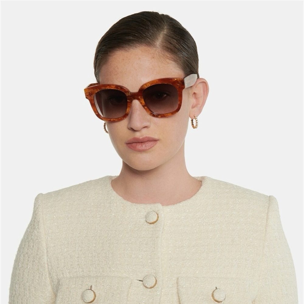 CELINE HAVANA/SMOKE GRADIENT ACETATE SUNGLASSES CL40168I